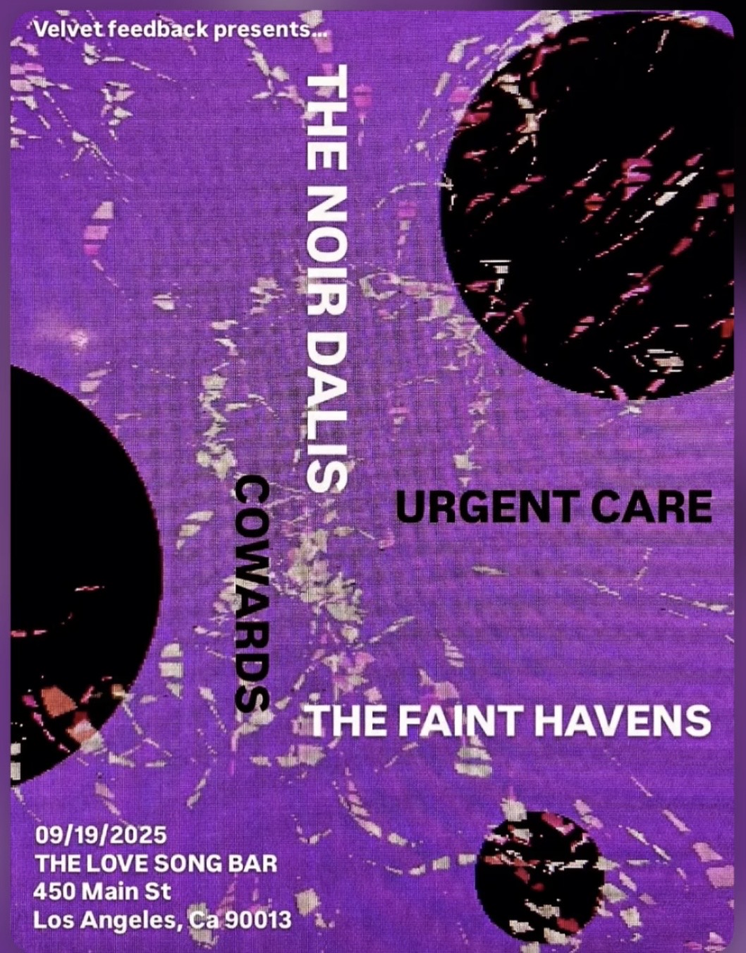 VELVET FEEDBACK PRESENTS: flyer